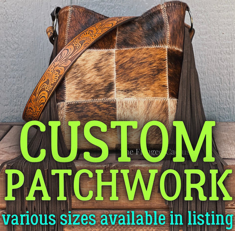 CUSTOM Brindle Patchwork; Multiple Sizes